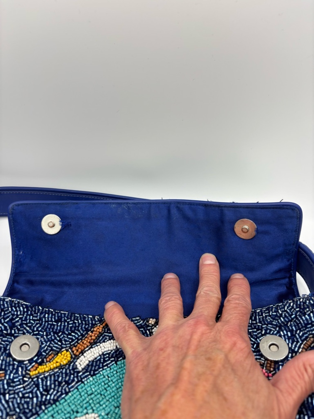STAUD Beaded Swimmer TOMMY Shoulder Bag in Multicolor - Picture 14 of 15